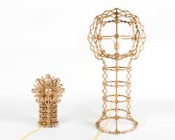 expanding lamp by erik stehmann based on hoberman sphere principles