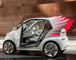 smart fortwo electric drive by jeremy scott