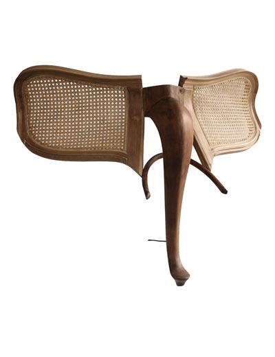 wood animals by marc sparfel made from abandoned furniture