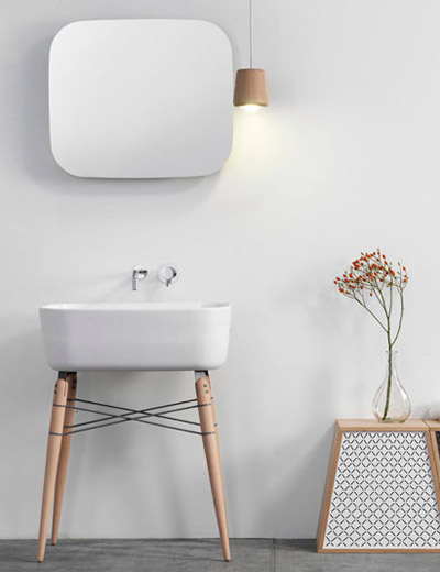 ray bathroom ceramic washbasin by michael hilgers