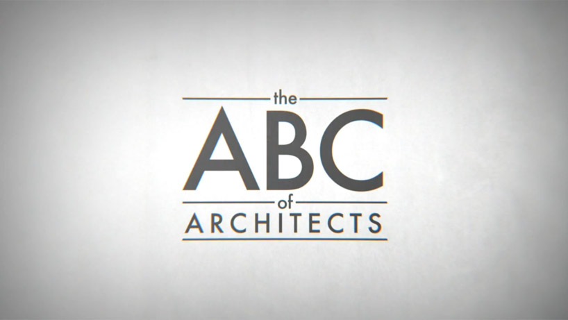 the ABC of architects animation by federico gonzalez and andrea stinga