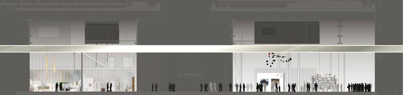 jean nouvel: R4 plastic and visual arts portal on ile seguin, paris