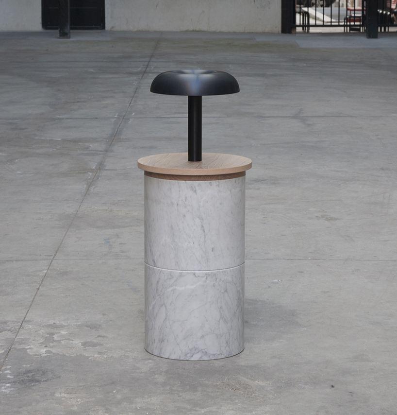 totems   modular tables by allegory at maison et objet
