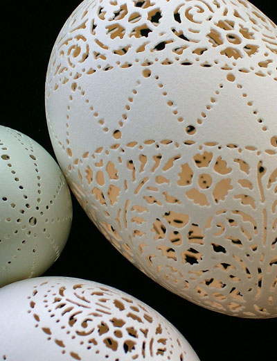 carved eggshells by beth ann magnuson