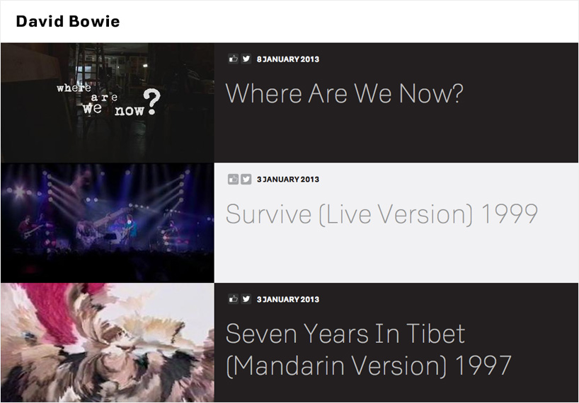 barnbrook: new david bowie website + album artwork