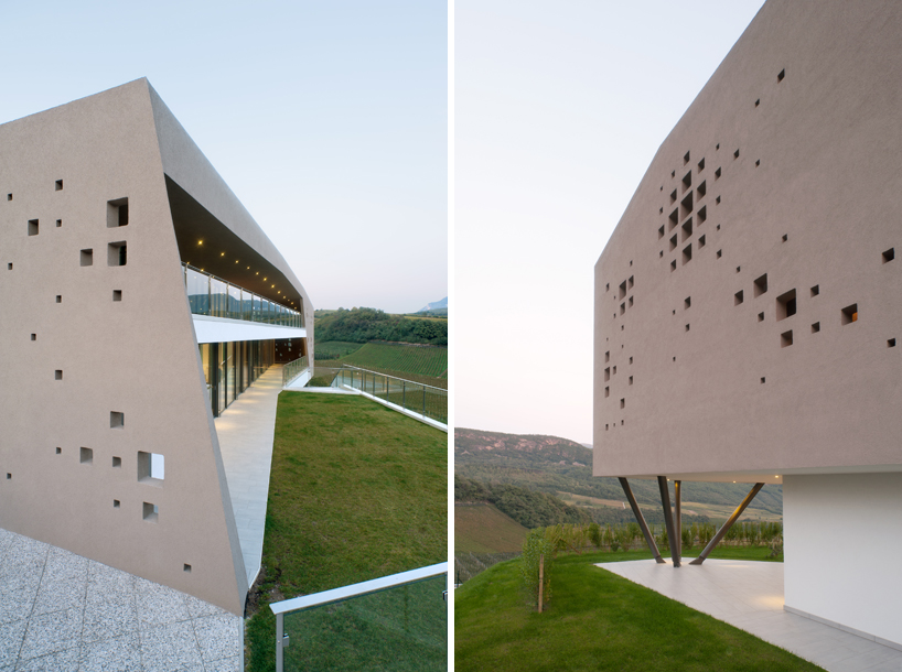 monovolume architecture: two family house giacomuzzi