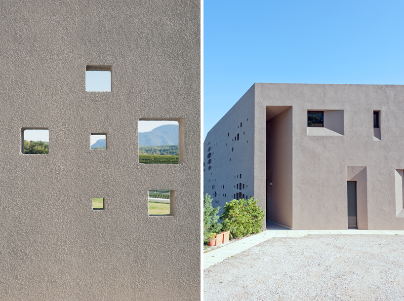 monovolume architecture: two family house giacomuzzi