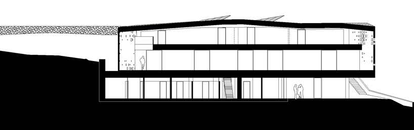 monovolume architecture: two family house giacomuzzi