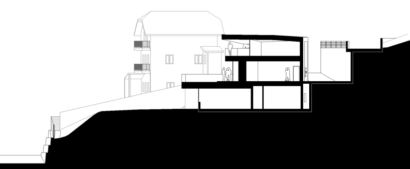 monovolume architecture: two family house giacomuzzi