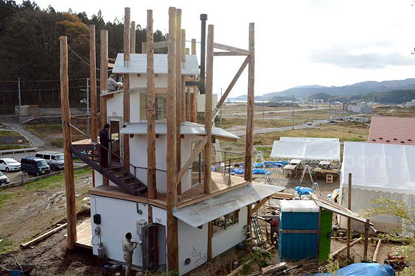 a home for all in rikuzentakata, full scale prototype