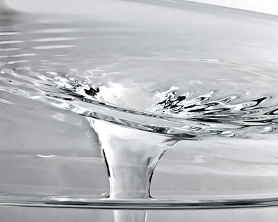 liquid glacial table by zaha hadid
