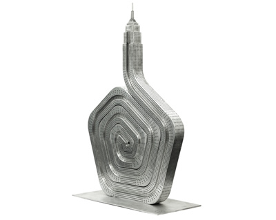 new york's iconic buildings as contorted sculptures by alexandre arrechea