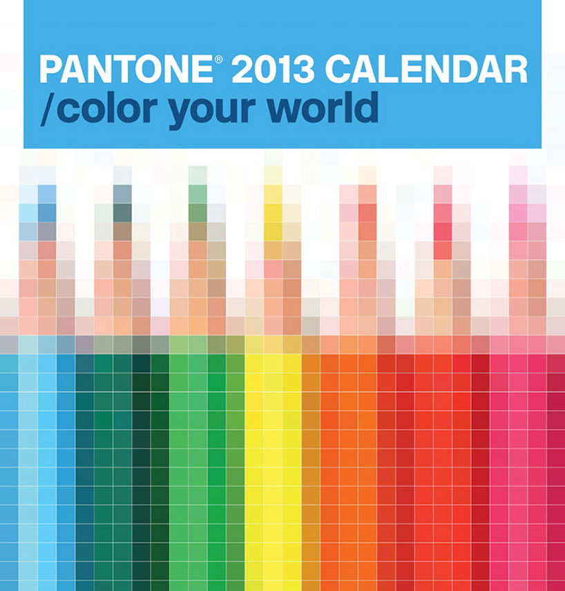 pentagram: pantone 2013 calendar