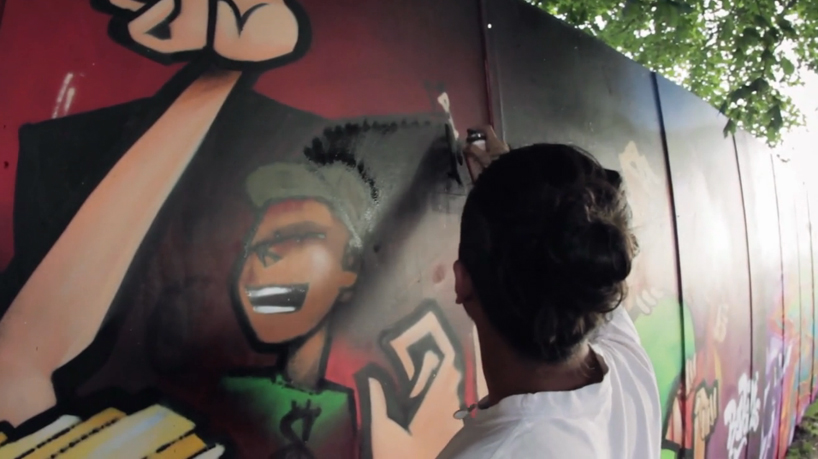 the roskilde music festival graffiti project by lars pederson