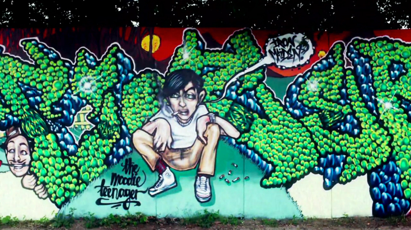 the roskilde music festival graffiti project by lars pederson