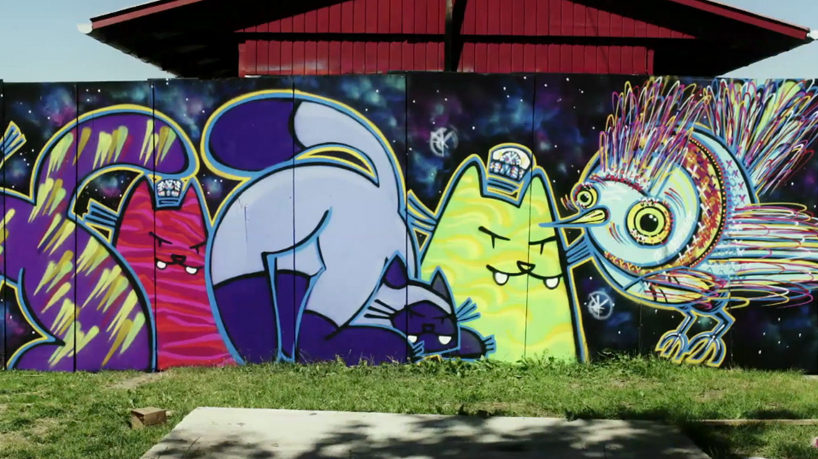 the roskilde music festival graffiti project by lars pederson