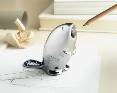 beaver pencil sharpener by rodrigo torres kastor for alessi