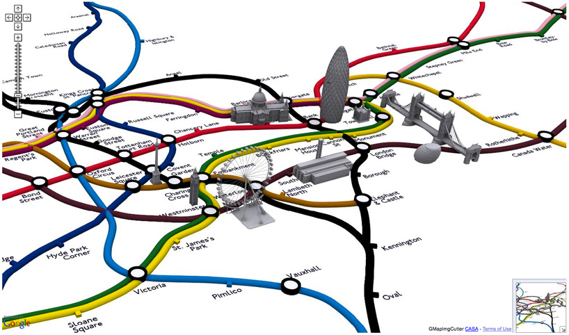 Метро схема 3 д