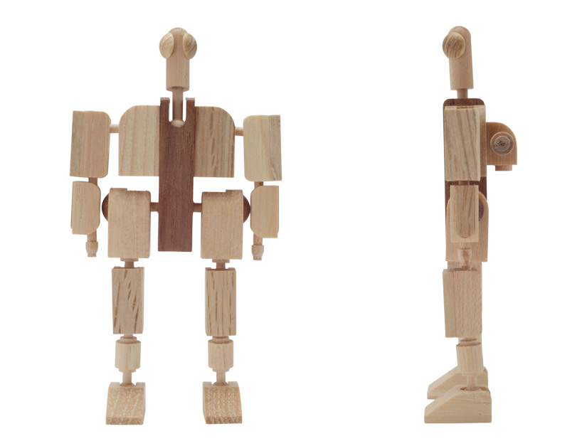 mokuseiderz: recycled drumstick robots