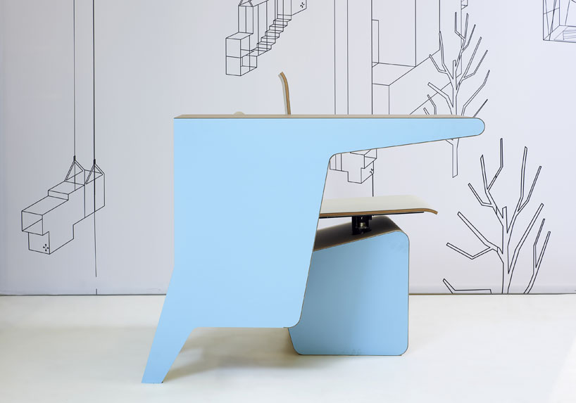 studio makkink & bey: sideseat, self contained desk and cupboard for PROOFF