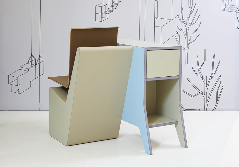 studio makkink & bey: sideseat, self contained desk and cupboard for PROOFF