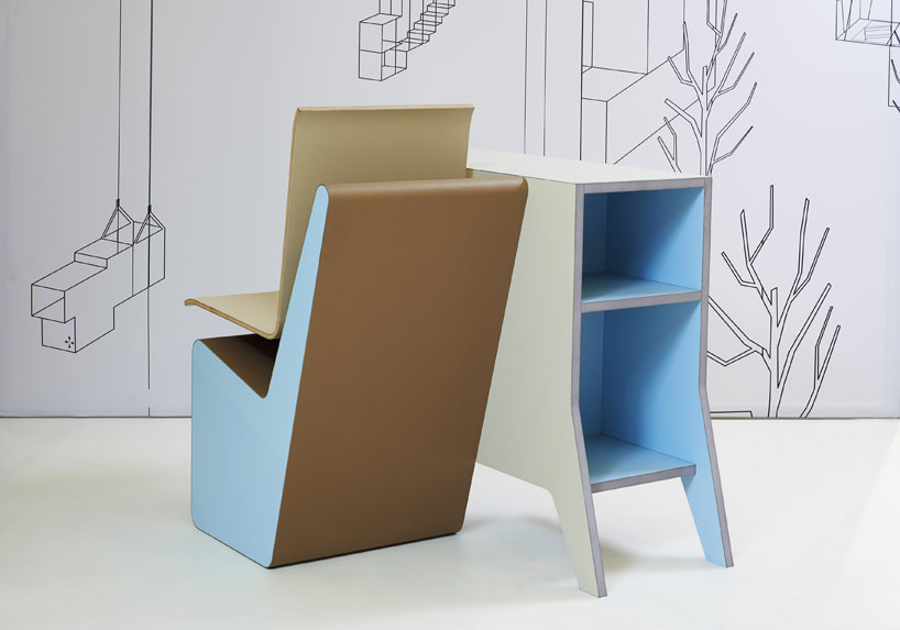 studio makkink & bey: sideseat, self contained desk and cupboard for PROOFF