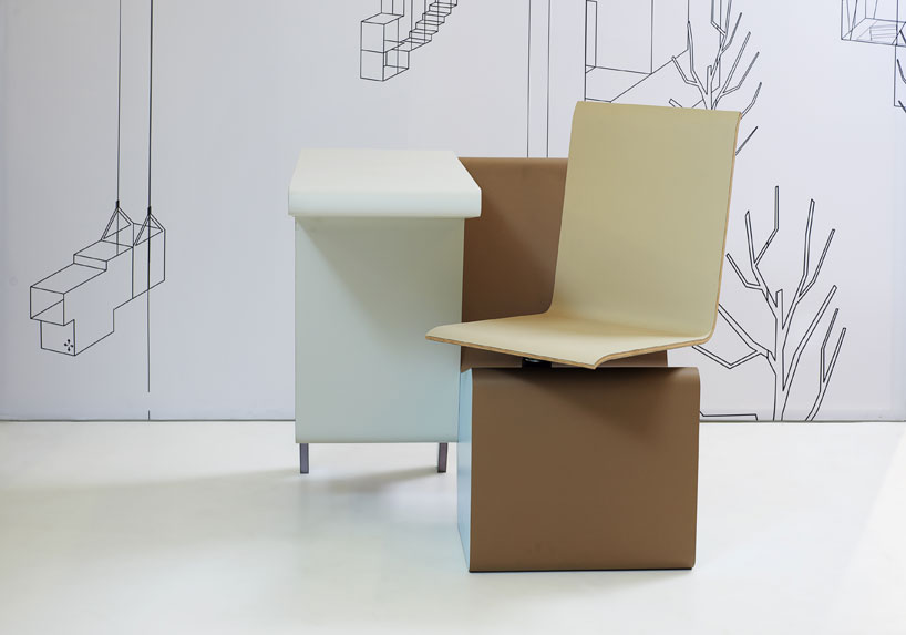 studio makkink & bey: sideseat, self contained desk and cupboard for PROOFF
