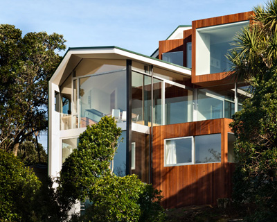 parsonson architects: seaview house, new zealand