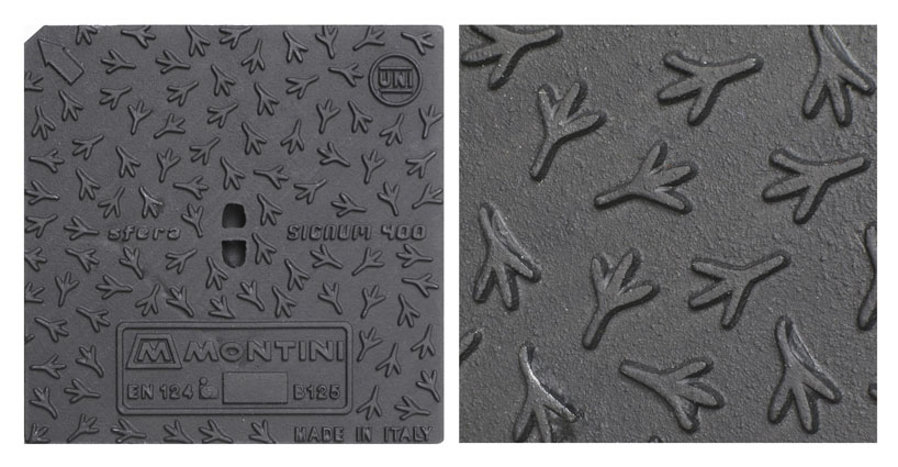 giulio iacchetti and matteo ragni: cast iron manhole covers for montini foundry
