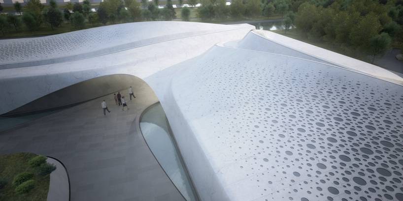 asymptote architecture: beukenhof auditorium and crematorium