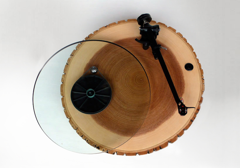 audiowood barky turntable by joel scilley