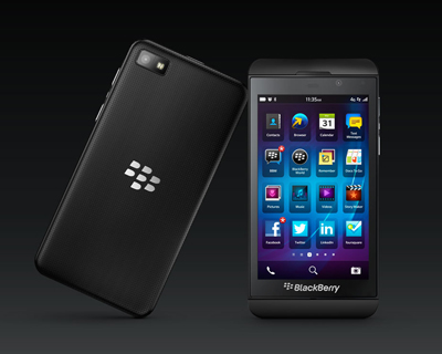 blackberry Z10 touchscreen smartphone