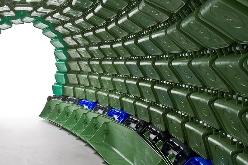 brian jungen: carapace made from plastic recycling containers