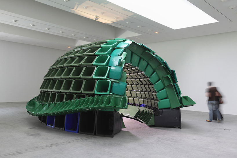 brian jungen: carapace made from plastic recycling containers