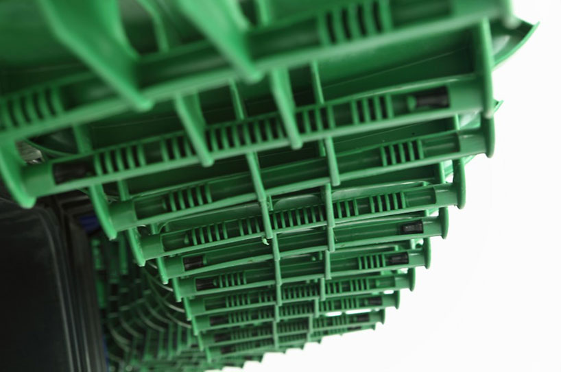 brian jungen: carapace made from plastic recycling containers