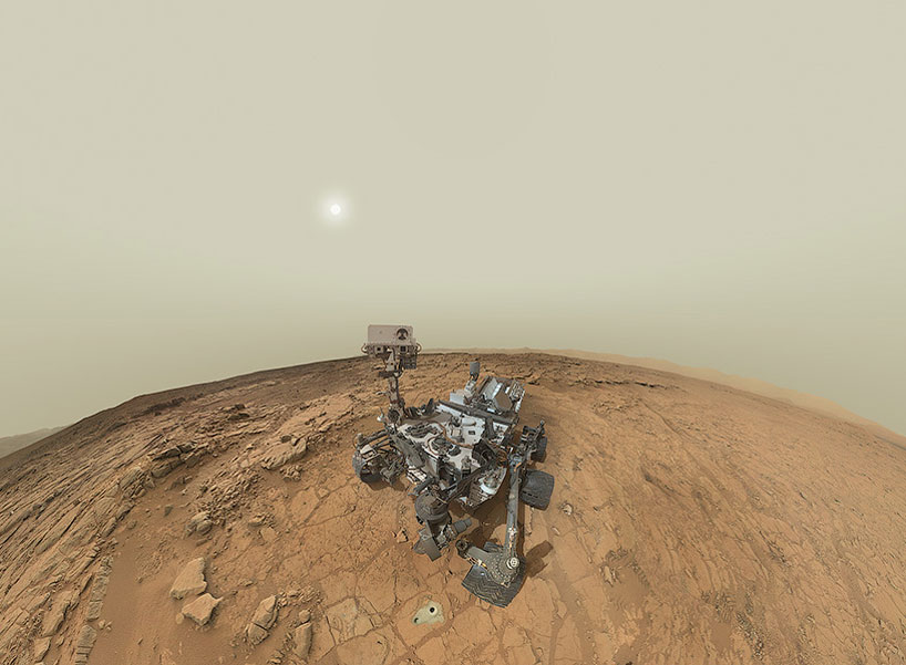 NASA's mars curiosity rover self portrait panorama