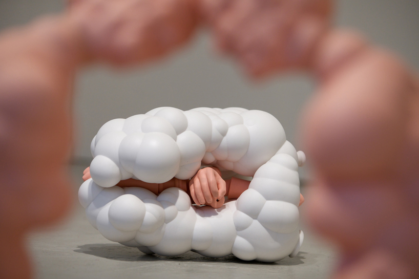 embryonic 3D printed sculptures cast in porcelain by john rainey