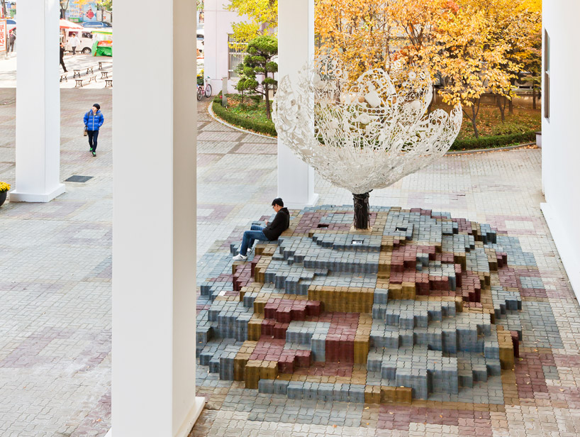 mass studies + jeonghwa choi: flower cushion, bucheon city, korea  