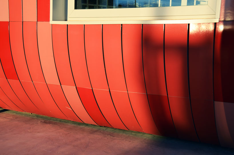 colorful cladding at the innovation center for children children's innovation centre in valencia clad in colorful tiles
