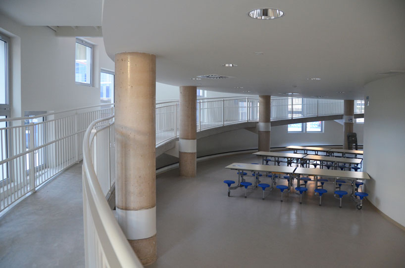 colorful cladding at the innovation center for children children's innovation centre in valencia clad in colorful tiles