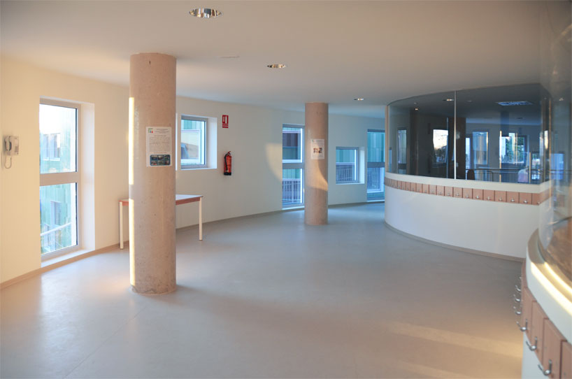 colorful cladding at the innovation center for children children's innovation centre in valencia clad in colorful tiles