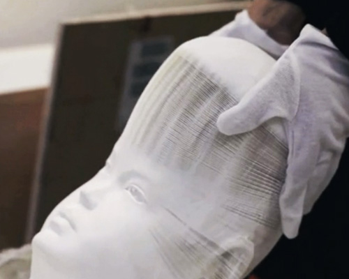 flexible paper sculptures made up of thousands of layers by li hongbo