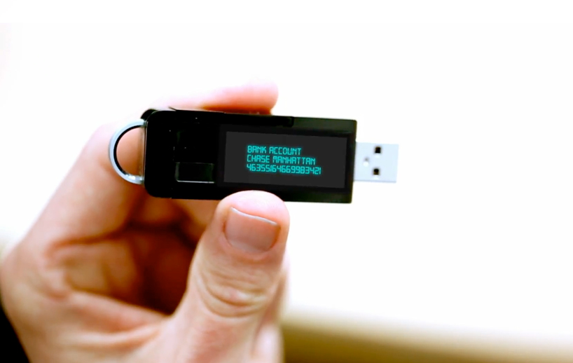 myIDkey   a fingerprint secure voice activated USB drive