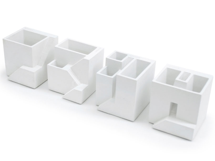 metaphys' house shaped bonkei planters create miniature landscape