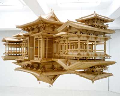 floating reflected temples by takahiro iwasaki