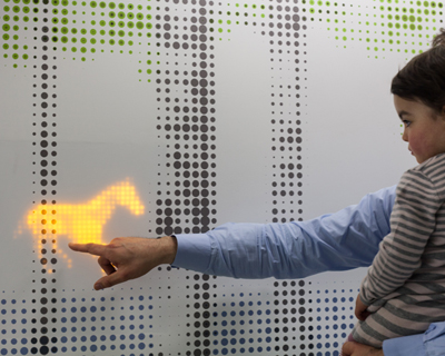 interactive installation at children's hospital by jason bruges studio
