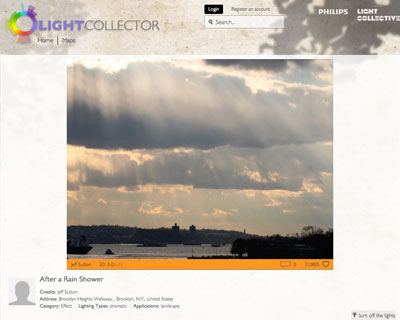 philips lightcollector app   a visual lighting resource