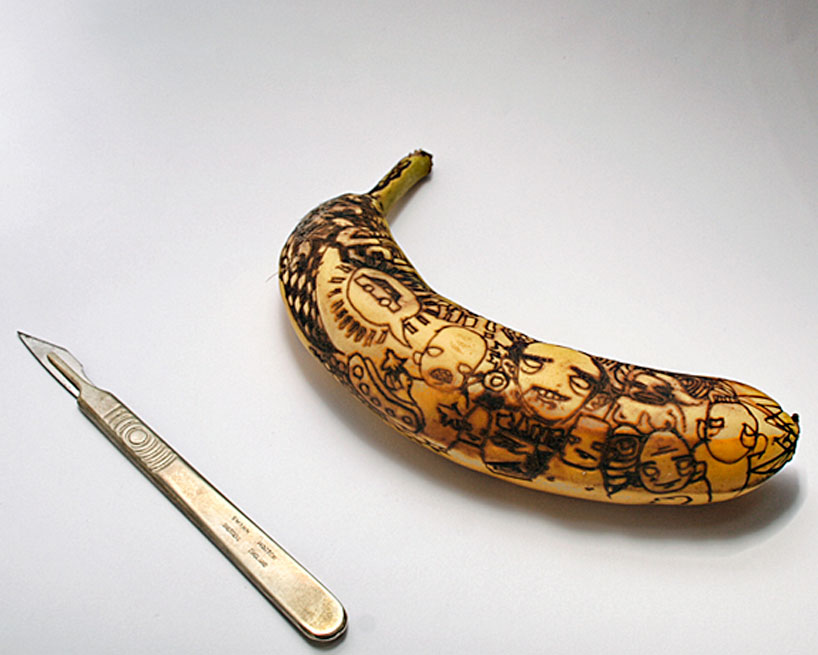 banana tattoo portraits