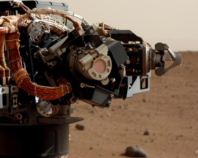 NASA's mars rover curiosity completes drill on rock checkout