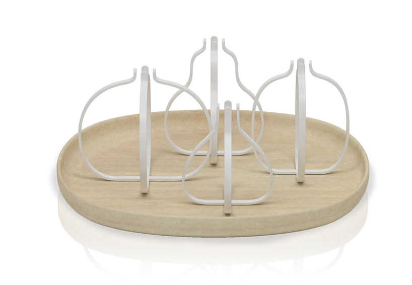 fruit shaped candle stands by nendo for discipline